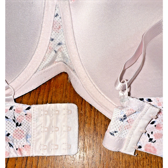 Laura Ashley Underwire Padded Floral Full Coverage Bra Size 42D Pink Romantic - Picture 10 of 10